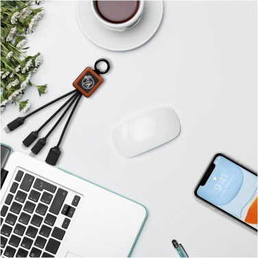 Логотрейд бизнес-подарки картинка: Простой в использовании кабель SCX.design C19 на основе дерева