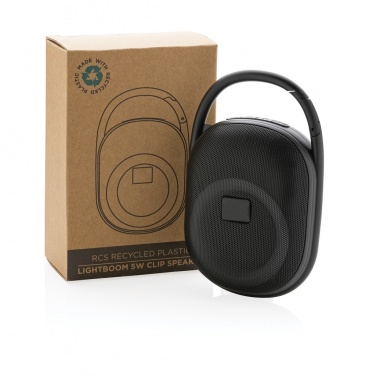 Лого трейд pекламные продукты фото: Акустическая система Lightboom Clip мощностью 5 Вт из переработанного пластика RCS