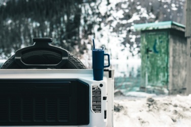 Логотрейд pекламные cувениры картинка: Пластиковый стакан Tana RCS с ручкой 900 мл