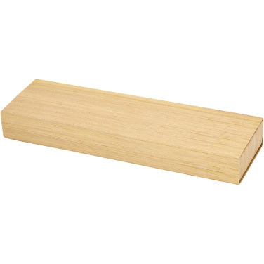 Логотрейд pекламные подарки картинка: Oblys набор из бамбуковой шариковой ручки и механического карандаша