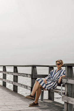 Лого трейд бизнес-подарки фото: Халат для хаммама VINGA Ornos GRS S/M