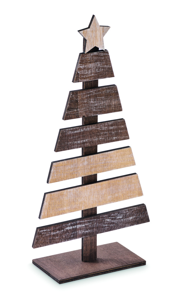Логотрейд pекламные подарки картинка: Wooden Christmas tree