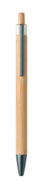 Логотрейд pекламные подарки картинка: Push button bamboo pen