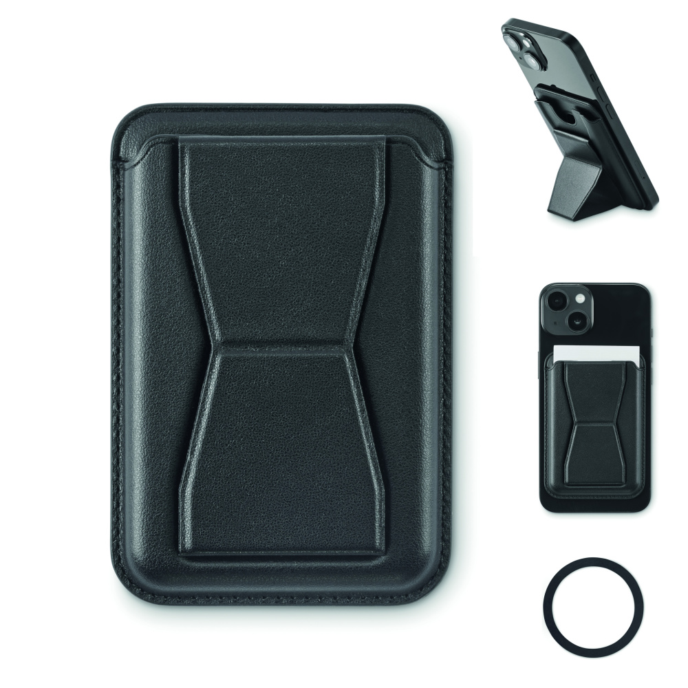 Логотрейд pекламные подарки картинка: Magnetic PU cardholder