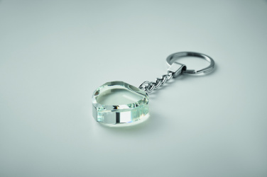 Лого трейд pекламные подарки фото: Glass heart award key ring