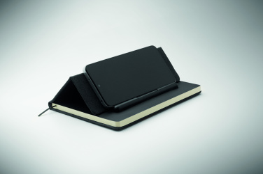 Логотрейд pекламные подарки картинка: A5 notebook with phone holder