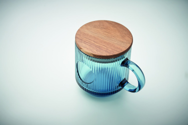 Лого трейд pекламные cувениры фото: Ribbed glass mug 300ml