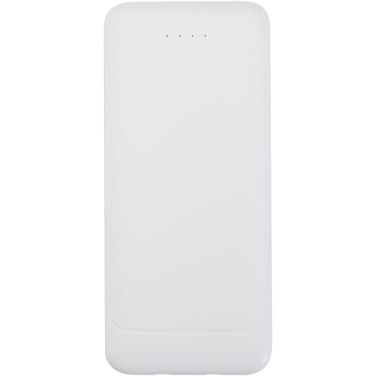 Логотрейд pекламные продукты картинка: Adhil портативное зарядное устройство емкостью 10 000 мАч мощностью 10 Вт из переработанного пластика с 2 встроенными кабелями