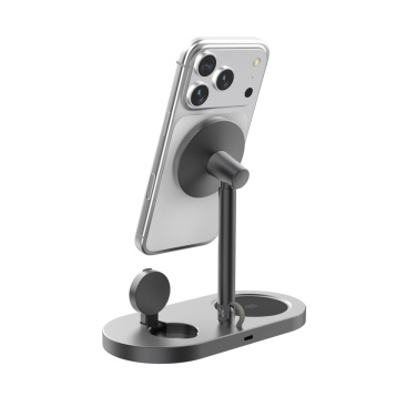 Лого трейд pекламные продукты фото: Беспроводное магнитное зарядное устройство для стола Quantum RCS сверхбыстрой мощности 25 Вт