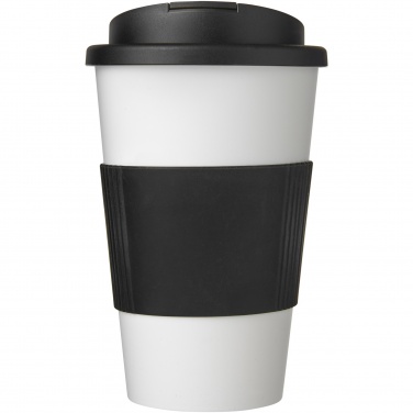 Logotrade profilreklam bild: Americano® 350 ml mugg med grepp och spillsäkert lock