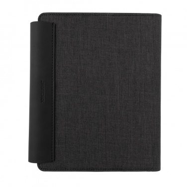 Logotrade profilprodukter bild: Fiko A5 portfolio med trådlös laddning och powerbank
