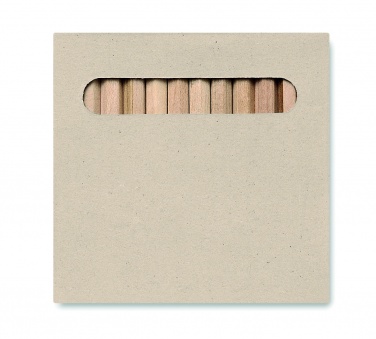 Logotrade reklamprodukter bild: Set med 12 st träpennor