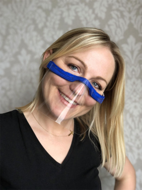 Logotrade kampanjprodukter bild: KALIPSO klar ansiktsskydd-mask för mun och näsa 1447162