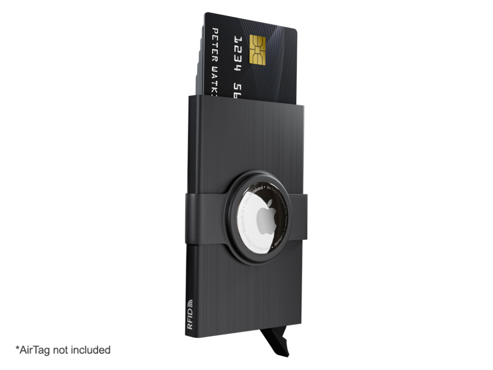 Logotrade presentreklam bild: RFID kreditkortsfodral med hållare för AirTag 2163155