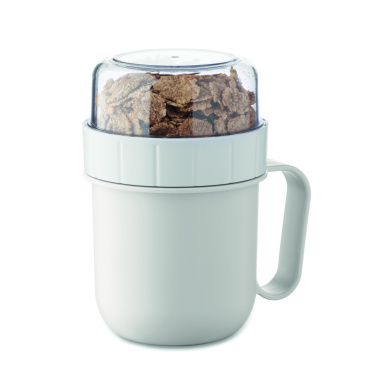 Logotrade profilprodukter bild: On the go-mugg i PP 450 ml