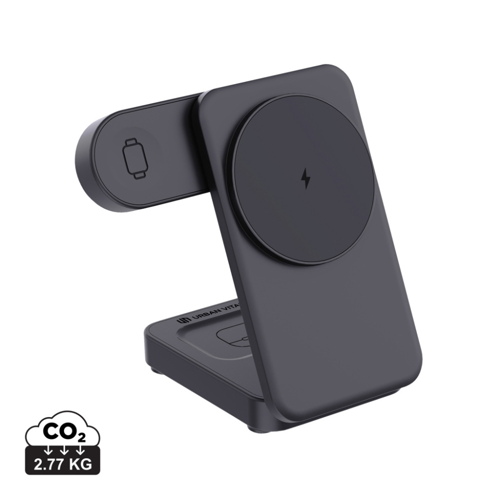 Logotrade profilreklam bild: Urban Vitamin Arcadia RCS rplastic 15W 3i1 magnetisk laddare