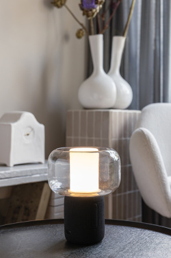 Logotrade presentreklam bild: Lux 10 W högtalarlampa i återvunnen plast